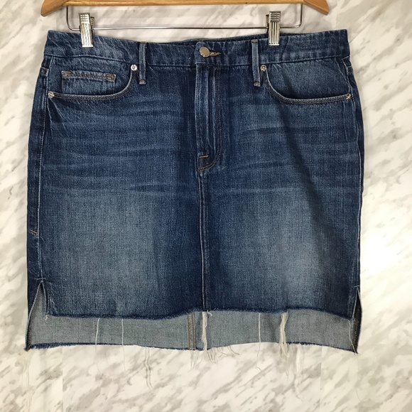 Good American Raw Stagger Mini Shirt Size … - Picture 2 of 12